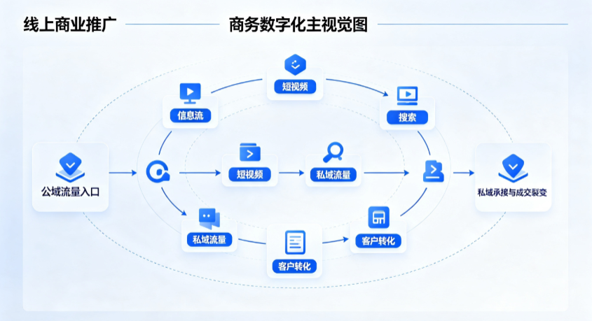 吉安线上商业推广怎么做？全域流量闭环搭建与低成本转化实战指南
